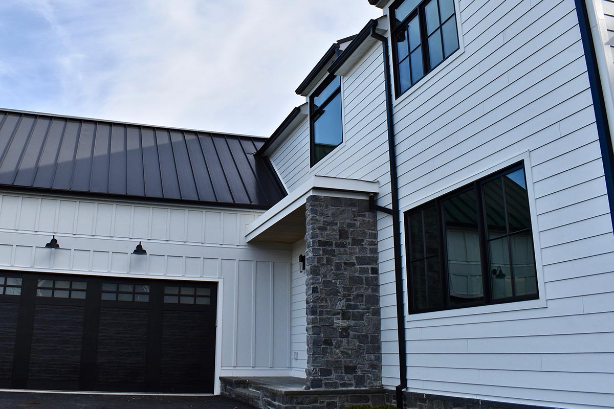 fibre cement siding installed on a home.